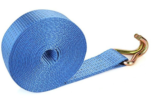 Sangle principale de 50 mm x 10 m avec crochet à griffes Sangle principale de 50 mm x 10 m avec crochet à griffes
