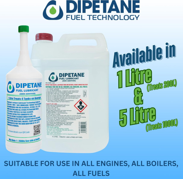 Dipetane 5 Litre fuel treatment — treats up to 1,000 litres of fuel