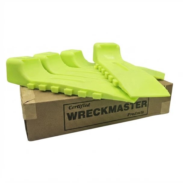 RE086 Wreckmaster "Slippery Jim's" Neon Wheel Skates - Display View