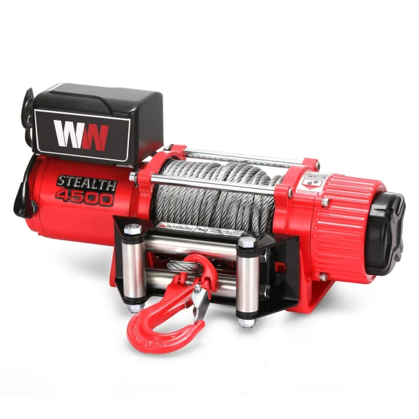 Treuil Stealth 4500lb 12v avec câble en acier et télécommande sans fil