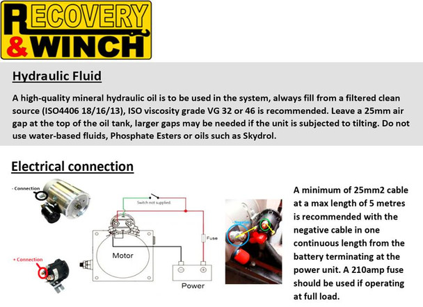 Hydraulic Power Unit Pack 12V P/T Circuit
