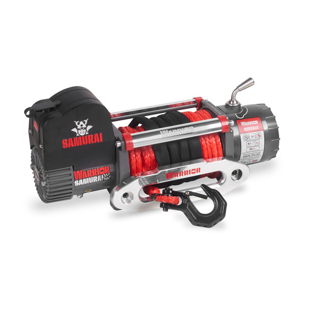 Warrior Samurai V2 9500lb 12V Winch with Synthetic Rope