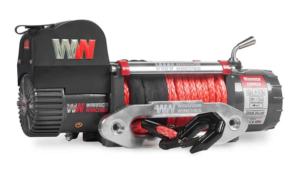 Warrior Samurai V2 12000lb 12V Winch with Synthetic Rope
