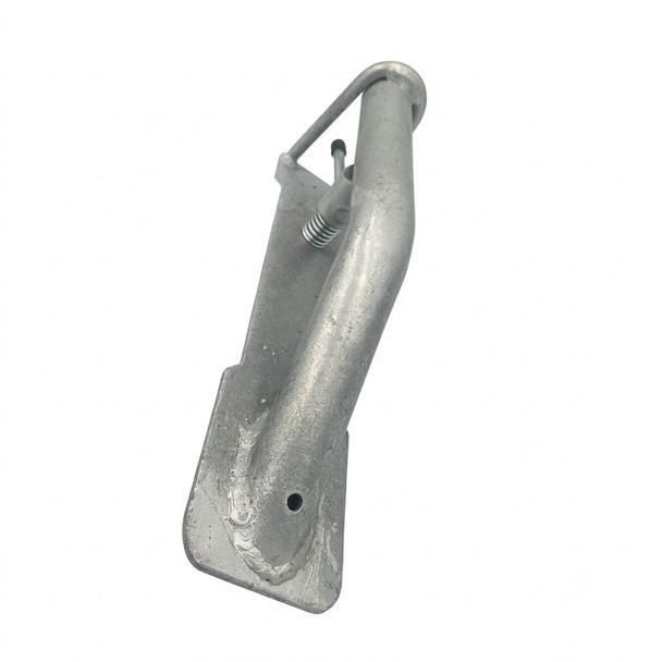 CSTM04243 Steel Wheel Chock with 230mm Pin Centres Recovery and Winch - Front View
