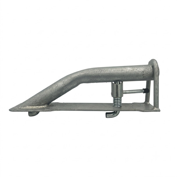 CSTM04243 Steel Wheel Chock with 230mm Pin Centres Recovery and Winch - Side View Left