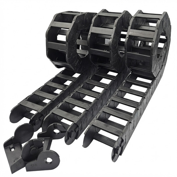 CFX9050-3M Tracking Chain 90mm x 50mm x 3m inc Brackets Recovery and Winch - Side View