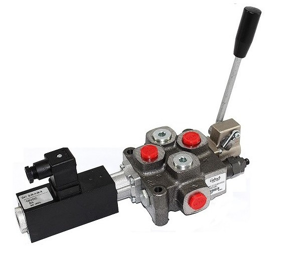 1/2"-Ventilkasten mit einem Abschnitt und 24-V-Elektroantrieb