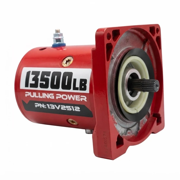 13000100 12v Stealth 13,500 Winch Motor Recovery and Winch - Right View