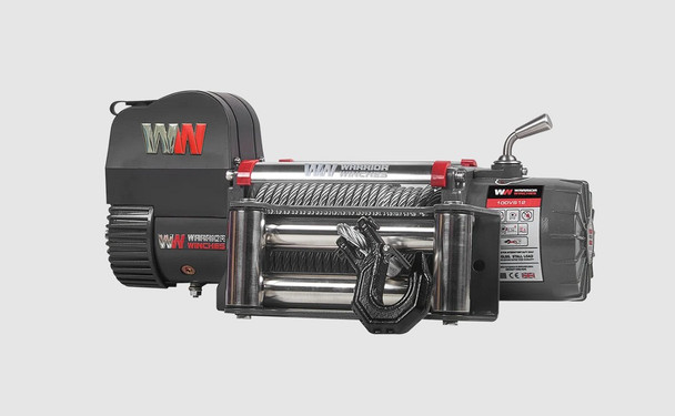 Warrior Samurai V2 9500lb 24v Winch with Steel Rope