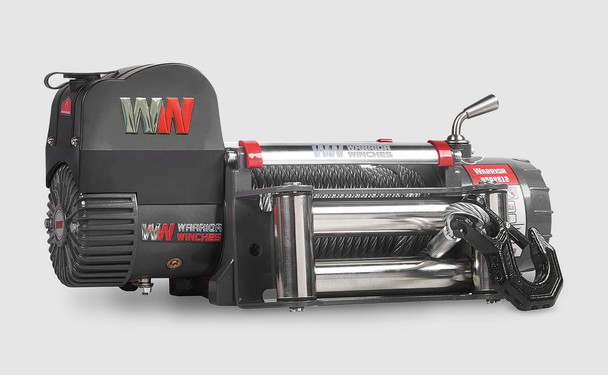 Warrior Samurai V2 9500lb 24v Winch with Steel Rope
