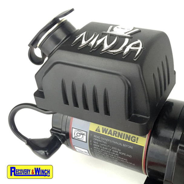 Treuil électrique Warrior Ninja 2000 avec ensemble solénoïde et câble synthétique