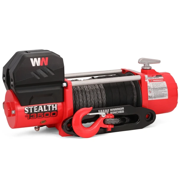 Treuil Stealth 13500lb 12v avec câble synthétique et télécommande sans fil