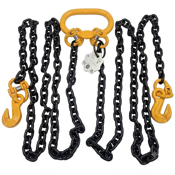 RE048 2 Leg "Roll Over" Chain Assembly Recovery and Winch - Close View Chains