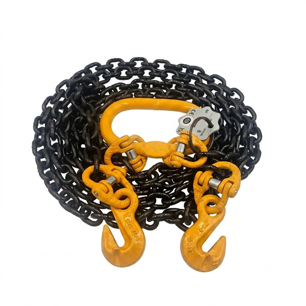RE048 2 Leg "Roll Over" Chain Assembly Recovery and Winch - Close View