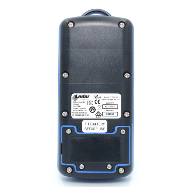 Lodar 10 function replacement handset transmitter back straight