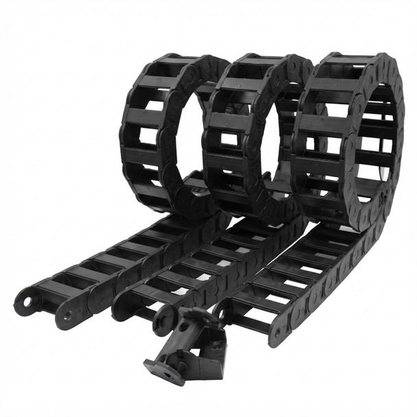CFX7235-3M Tracking Chain 72mm x 35mm x 3m inc Brackets Recovery and Winch - Front View