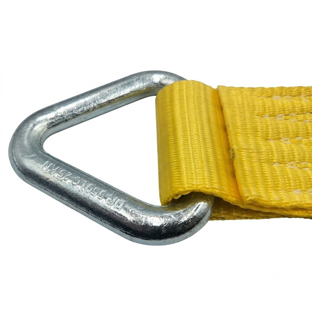 RE052 Small Towing Eye Extension Strap Recovery and Winch - Close View Delta Link