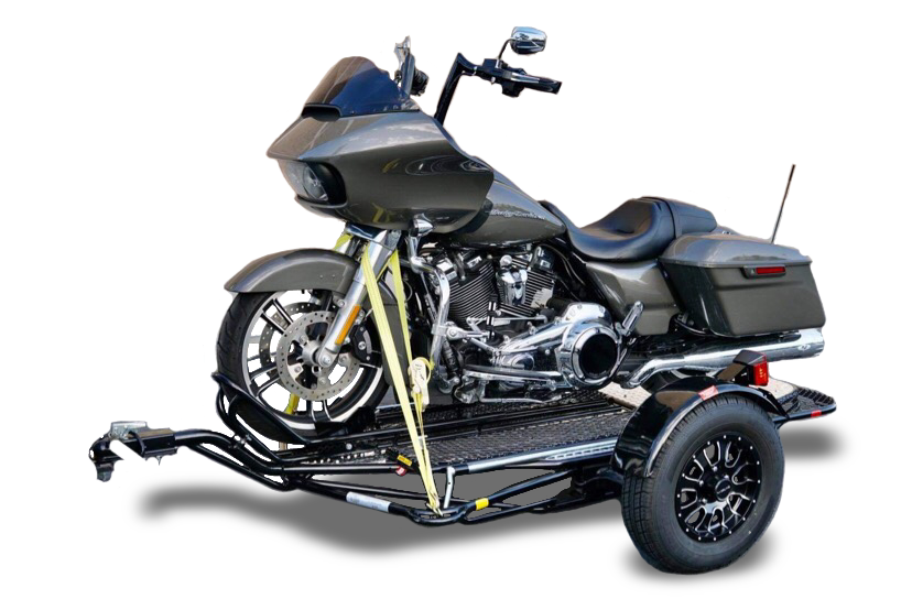 Alpha Sport Folding Motorcycle Trailer – Stand Up Store Easily