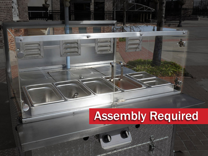 Big Hot Dog Cart Sneeze Guard Big Hot Dog Cart Sneeze Guard