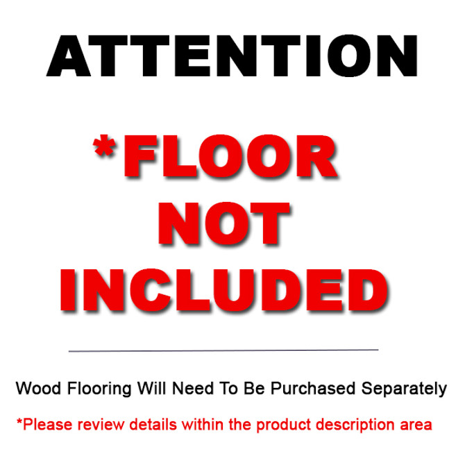 Wood Flooring Not Included with Double Duty Camper Trailer