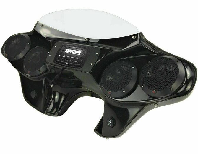 Harley Road King Fairing  with white windshield 