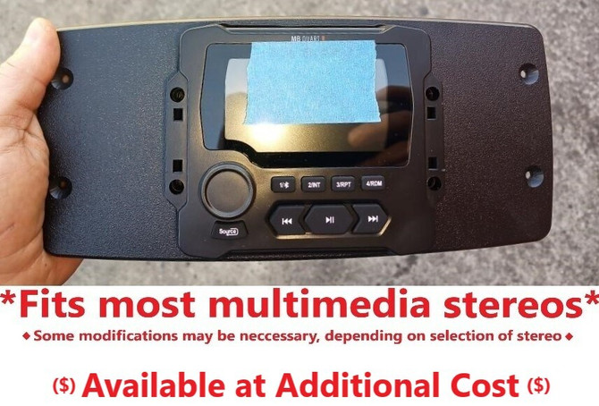 Harley Freewheeler Fairing fits with most multimedia stereos 