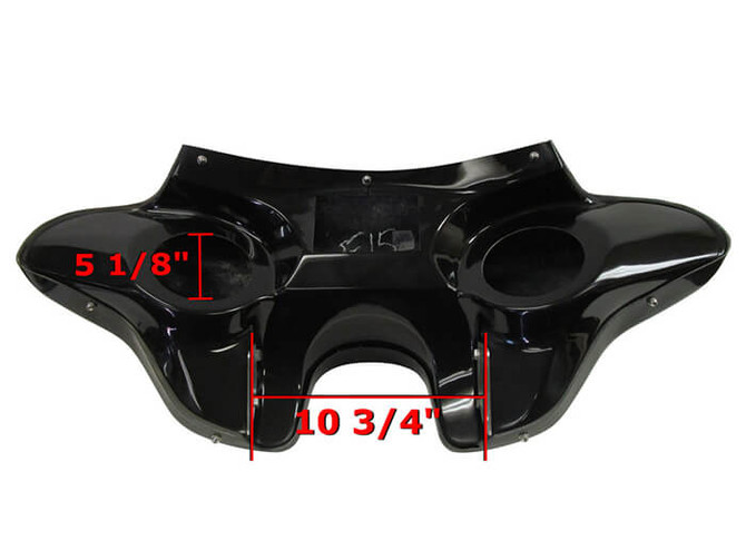 Batwing Fairing Bracket and Speaker Opening Measurements for Super Glide Custom