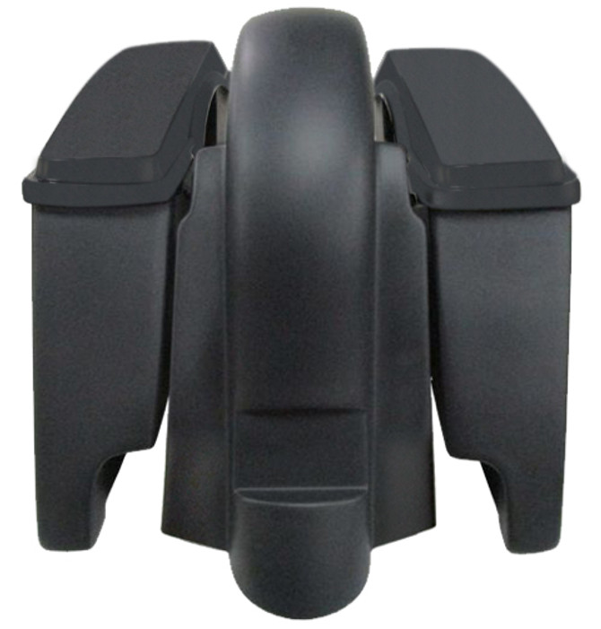 Harley Stretched Extended 6" Saddlebags & Fender WITHOUT Cutouts