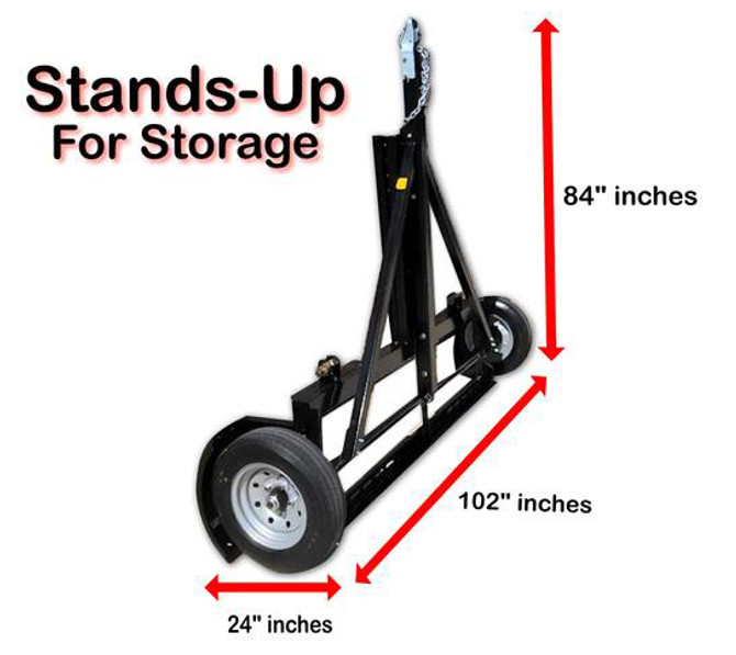  EZ Haul Stand Up Idler Car Tow Dolly Stand up view
