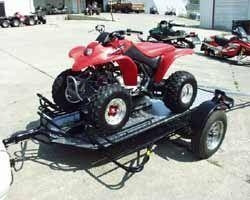  Trinity MT3 3 Rail Motorcycle Trailer Inside View