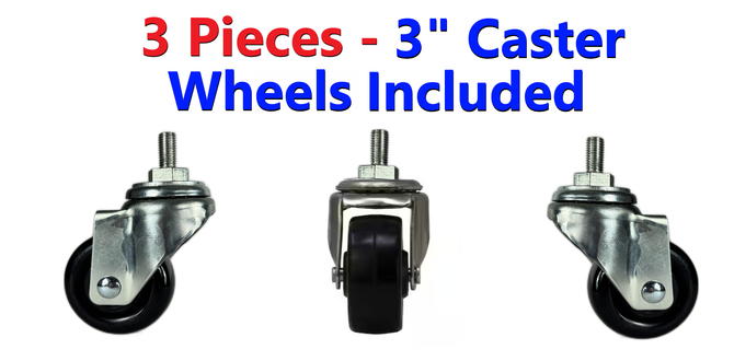 Trinity MT3 trailer with included caster wheels