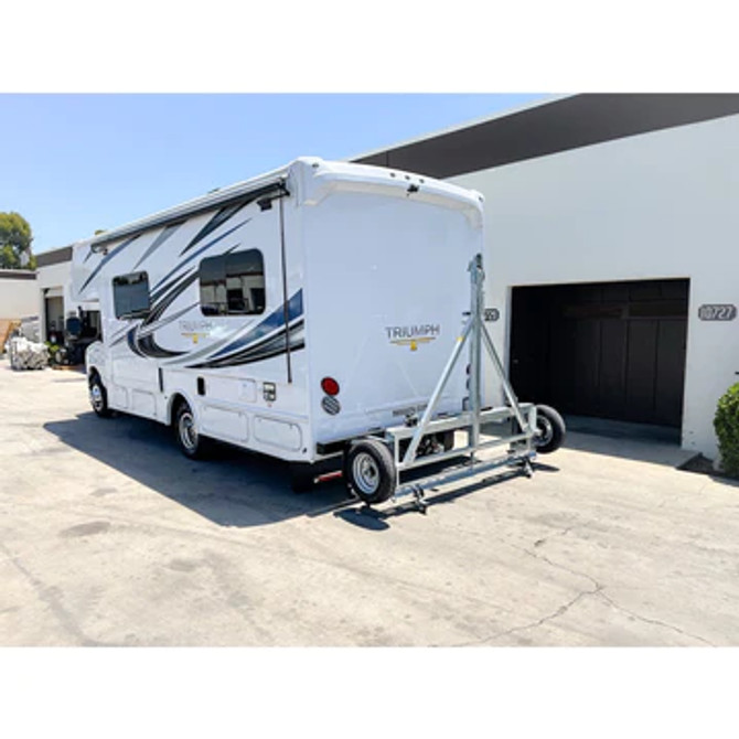 Galvanized EZ Haul Stand Up Idler Car Tow Dolly 