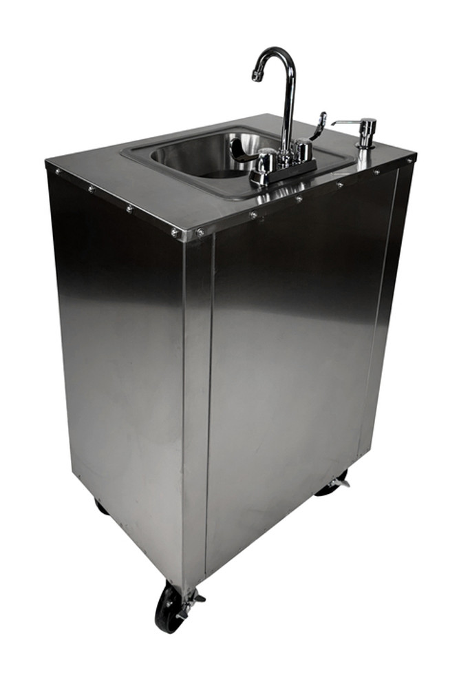 Pinnacle Stainless Steel Handwashing Station with Splash Guard