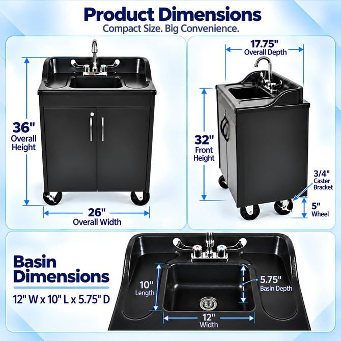 Premier Junior Portable Handwashing Sink