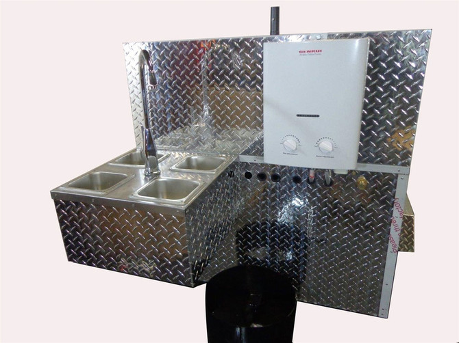 4 Basin Sink - Heritage Hot Dog Cart