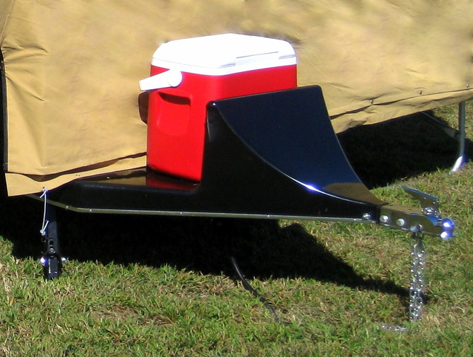 Aerodynamic Cooler on Solace Camping Trailer