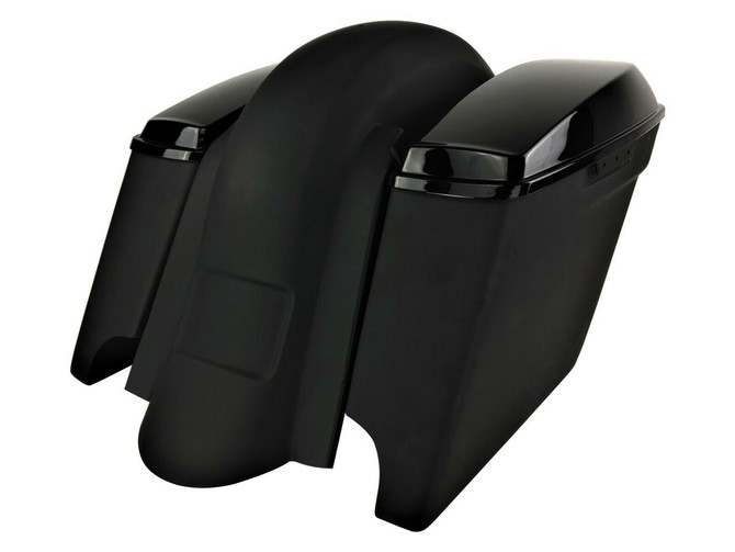 2014+ Extended Saddlebags / Lids & Fender â€“ WITHOUT Fender Cutouts