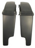 6" extended saddlebags with lids combo  Side view