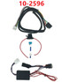 Plug-n-Play Wiring Harness for H-D Motorcycles including a fused power lead with a ring terminal and multi-color connector plugs.