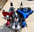 Two Touring Motorcycles on Trailer