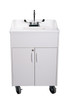 White Cabinet with White Top Front View