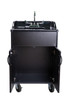  black Cabinet with empty view