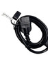 Coiled battery power lead with inline fuse holder and ring terminal for Can-Am Spyder trailer wiring.