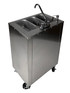 Pinnacle Stainless Steel Warewashing Station with Splash Guard