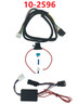 Plug-n-Play Wiring Harness for H-D Motorcycles including a fused power lead with a ring terminal and multi-color connector plugs.