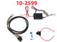 Plug-n-Play Wiring Harness for H-D Motorcycles with  a 15-amp blade fuse, and the electronic converter module with connected wiring