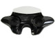 Davidson Sportster 2011-present Batwing Fairing Speaker with windshield  left angled view