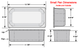 Compartment Concession Sink Dimension