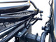 Close-up of the Freestyle dirt bike trailer’s retention system for securing bikes during transport.