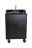 Black Cabinet with Black Top Front View